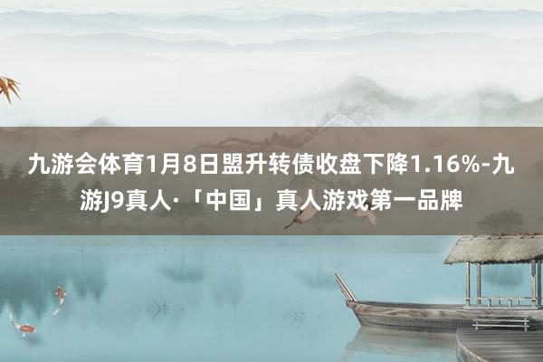 九游会体育1月8日盟升转债收盘下降1.16%-九游J9真人·「中国」真人游戏第一品牌